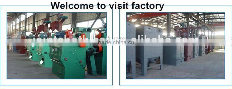 Q32 Tumble rubber/steel belt barrel shot blasting equipment China