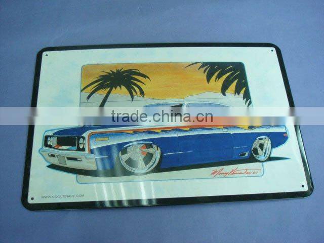Tin sign for calendar,tinplate sign,metal sign