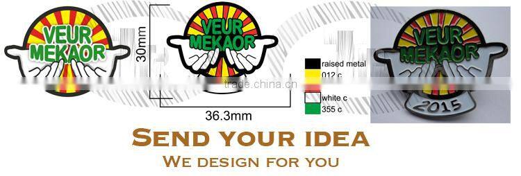 hot sale metal custom lapel pins with butterfly clasp