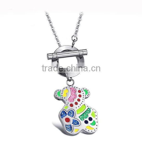 Hot selling highpolished jewelry stainless steel flower charm cheap necklace chains for women in cheap price LN3262