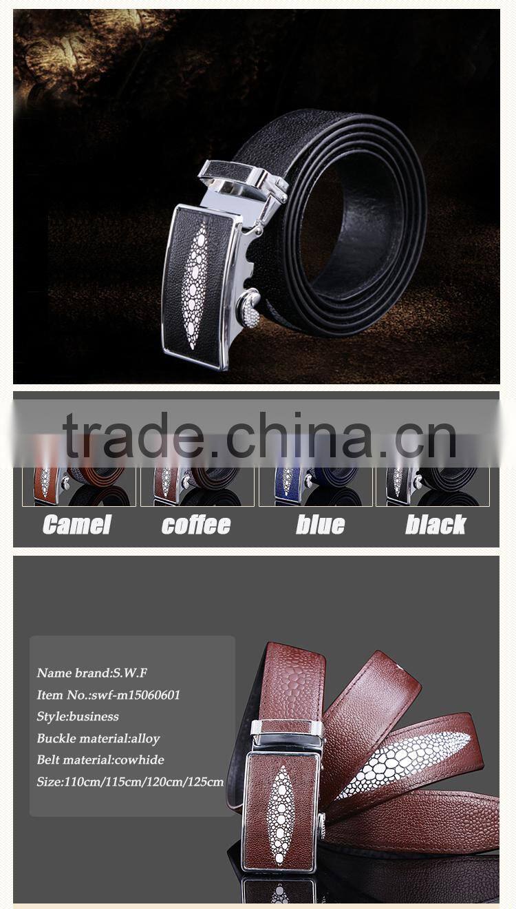 Wholsale Price Luxury Cowhide Leather Waist Belt For men