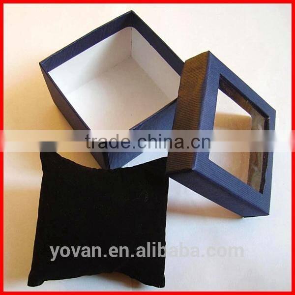 Hot Lid with PVC Window Paper Box for Jewelry Packing Wholesale