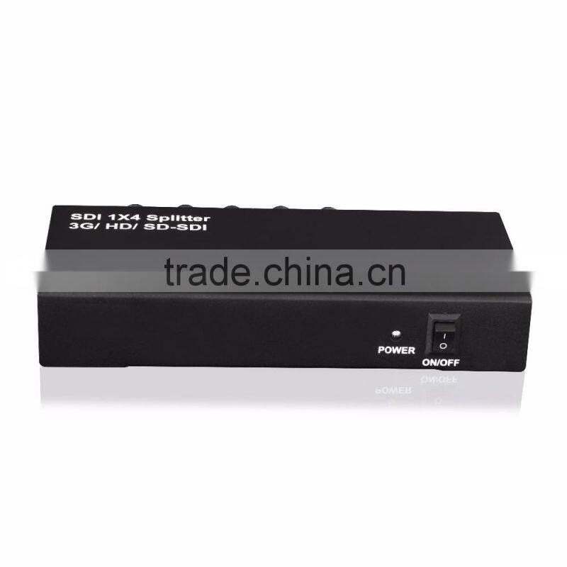 Transfer 1 SDI signal to 4 4 PORTS SDI splitter 1X4