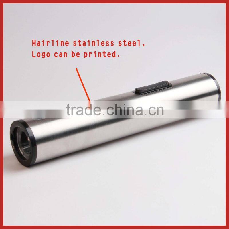 Stainless steel battery operated electric wine bottle opener,electric wine corkscrew,wine opener