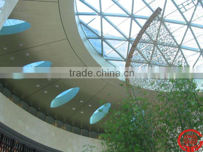 Aluminum interior ceiling /building suspened decoration tiles
