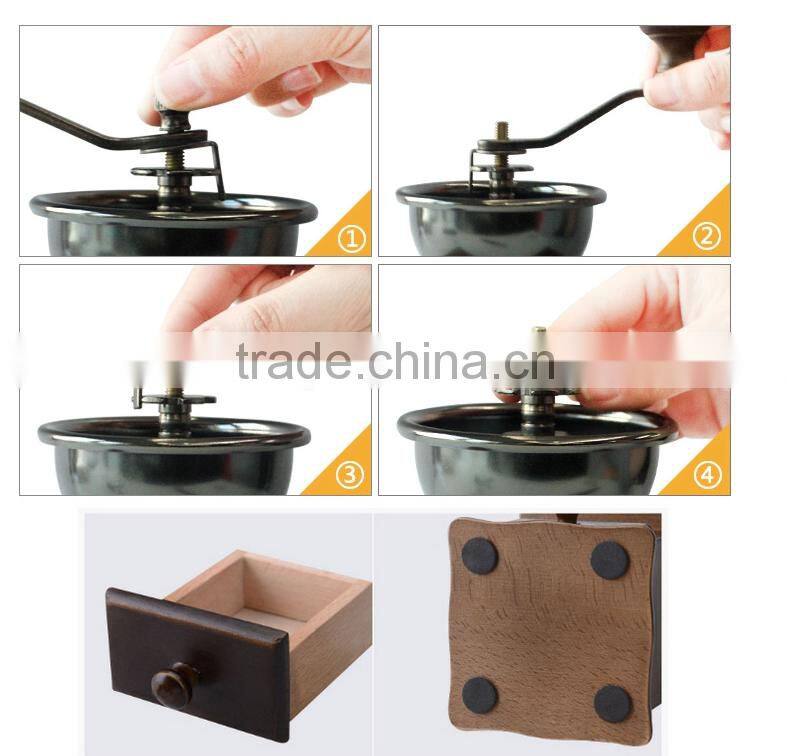 Housing Material Manual Ceramic Burr Coffee Grinder