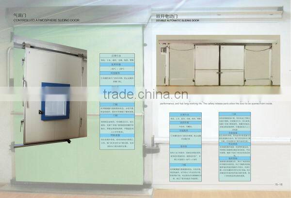 Stainless steel cold storage sliding door