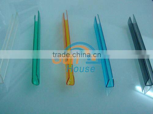 PC H profile H connector for PC hollow sheet