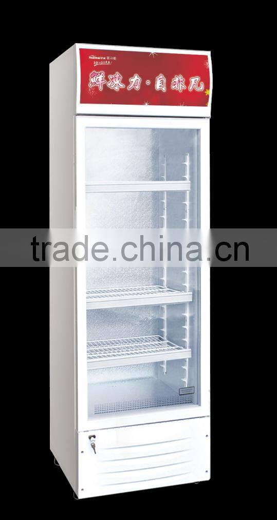 Glass Door vertical showcase,Display supermarket refrigerator for beverage