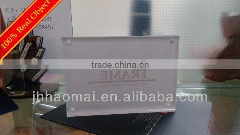 Wholesale Customizable Size And Thickness High Transparency Clear Acrylic Photo Frame Acrylic Frame Wholesale