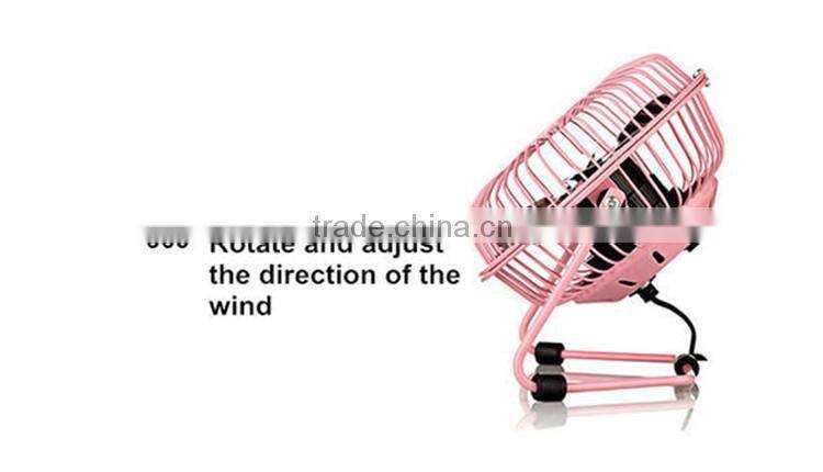 4 inch USB mini small cool metal desk fan