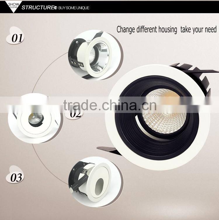 best selling driverless 10w /15w/20w mini low power new cob led downlight for led spotlight
