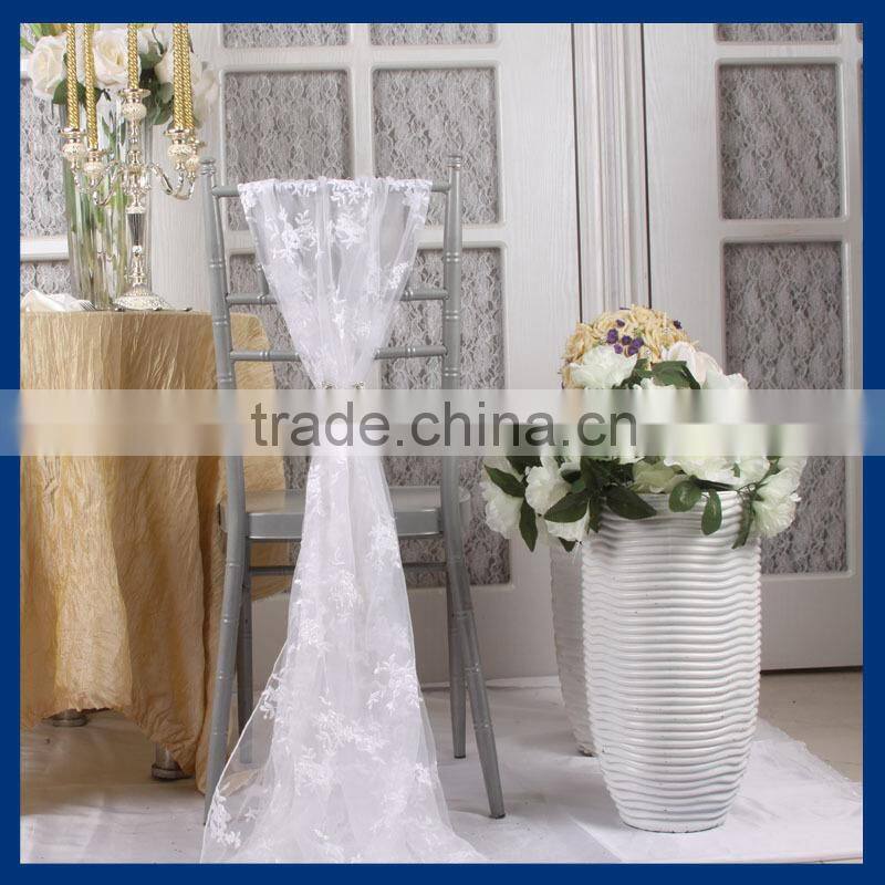 SH013E Wholesale 2015 elegant fancy hessian wedding burlap chair sash