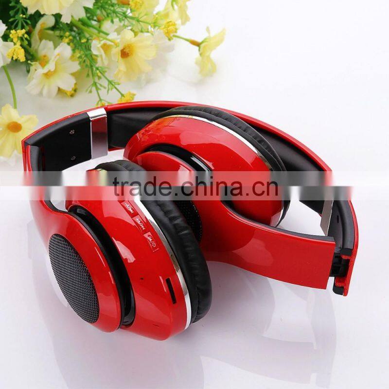 Cheapest LED Light bluetooth headset with TF card/FM sprot Use Mobile phone bluetooth Headphone