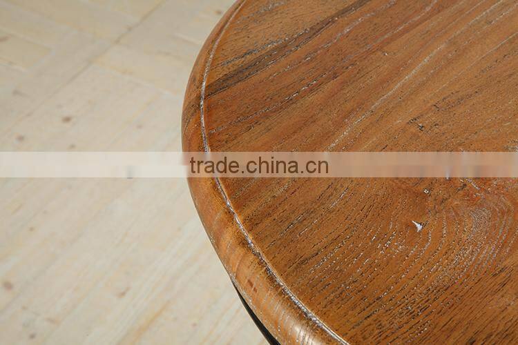 country style country side wood black tea table