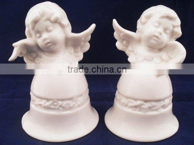 4.2''ceramic bell C1-B02 with angle for wedding/holiday celebration or gifts (E328)
