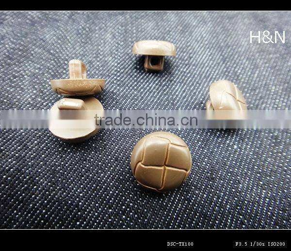 brown leather shank buttons