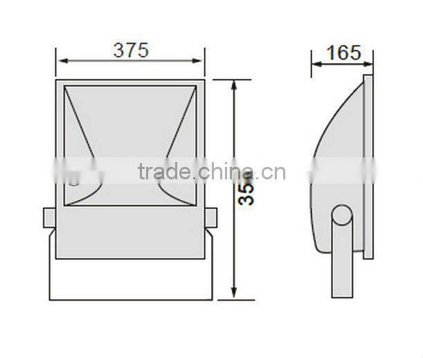 IP65 E40 Metal Halide FloodLight 400W GLT-400FL-003
