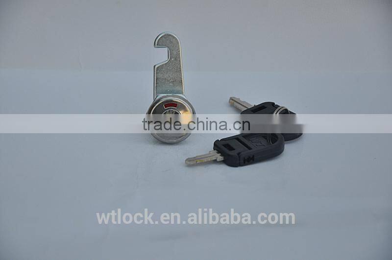 Cam lock with switch indicator cover for cabinet vending machine