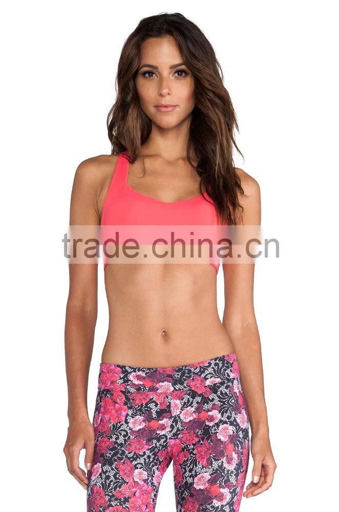 Active Fitness Wear Seamless Sports Bra Strap Yoga Bra