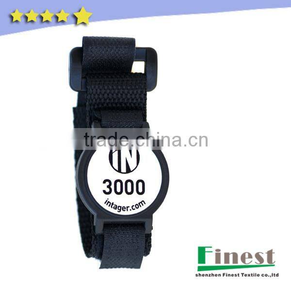 Nylon Hook and Loop Chip Wrist Strap