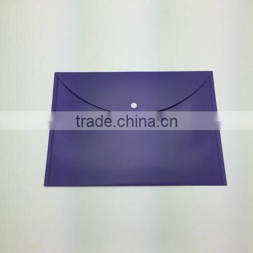 Promotional A4 Pocket Clear Plastic Folder with Snap Button