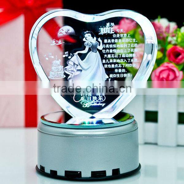 Beautiful design crystal heart gift
