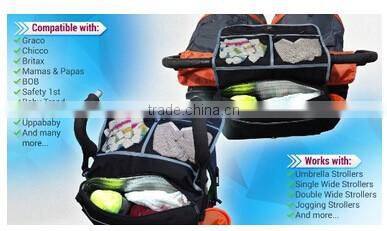 Universal Stroller Organizer and Hooks - Stroller Accessories Pack Baby stroller bag
