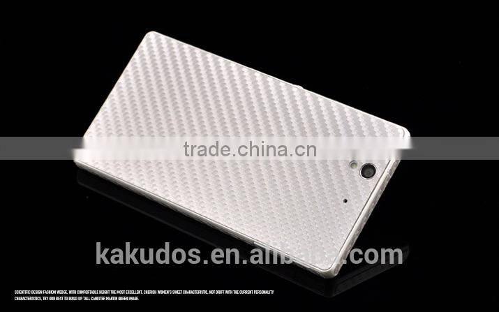 Factory Dropship Carbon Fiber Skin Stickers for Sony Xperia Z L36h
