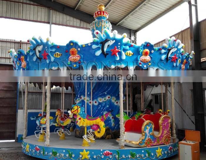Outdoor Park Game Children Fairground Rides Carousel Horse