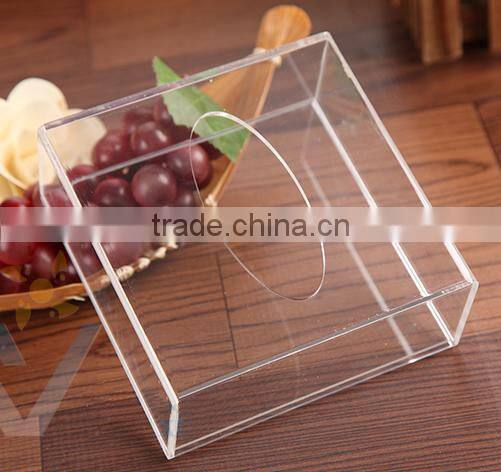 square acrylic tissue box