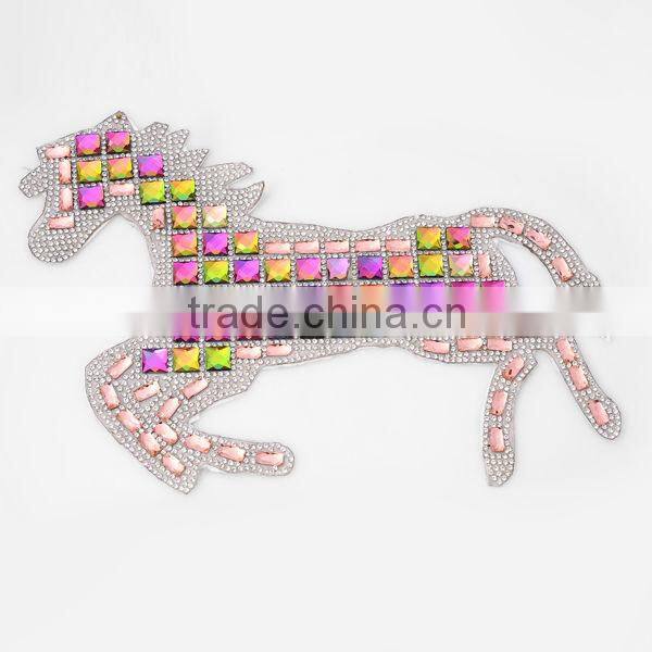 Wholesale colorful rhinestone decorative iron letters