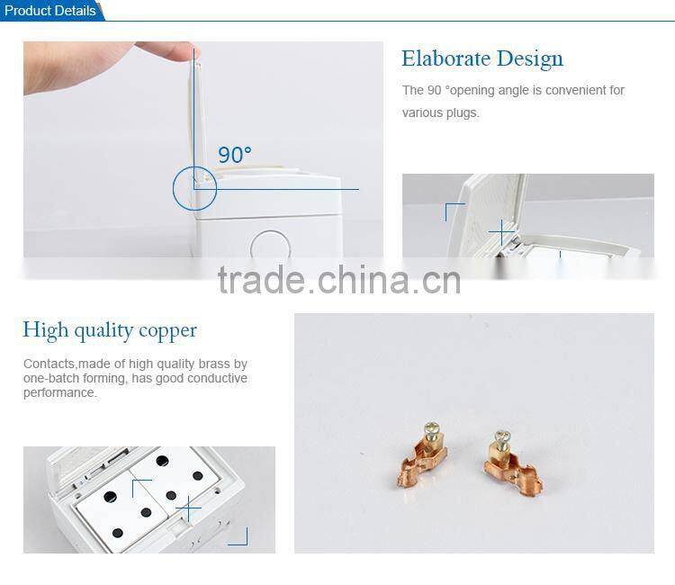 African Style IP65 Waterproof Female Plug Sockets and Switches