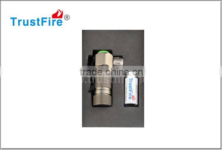 Trustfire LED mini keychainrechargeable torch led stainless steel pocket flashlight