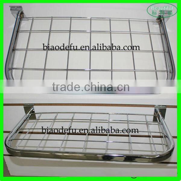 Gridwall shelf rack for slatwall panel