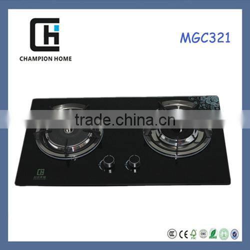 Kitchen appliances 2 Burners Built-in Design Ceramic Gas Burner