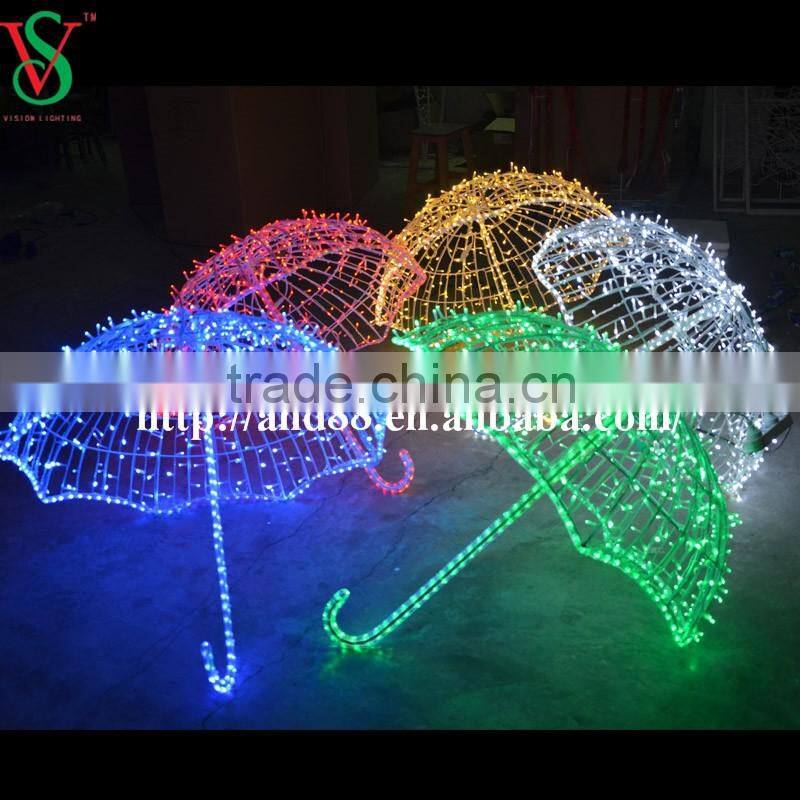 led light decorative umbrella for Christmas decoration