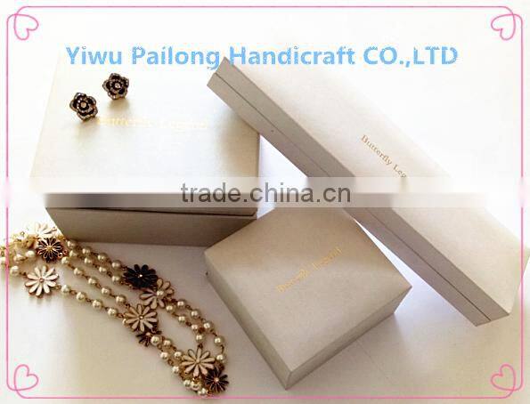 Luxury handmade custom logo paper jewelry gift box