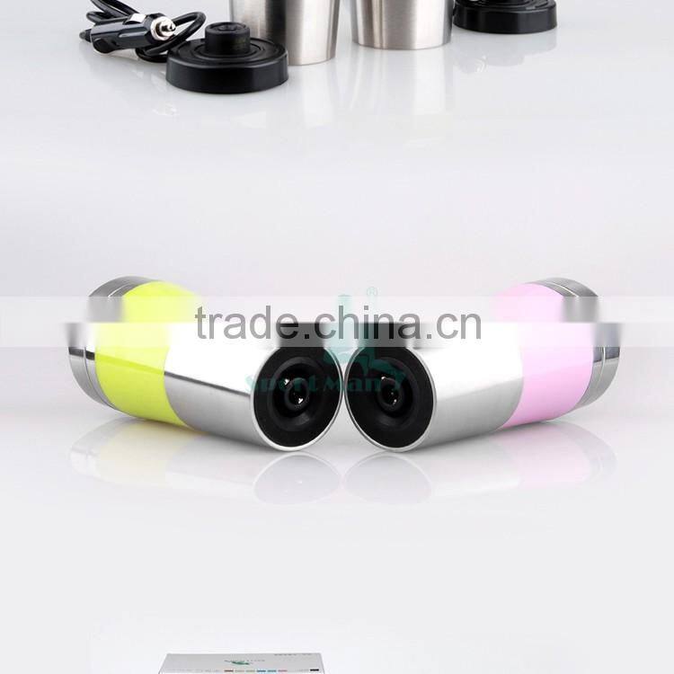 Made in China electric heating mug car travel mug double wall stainless steel rechargeable mug