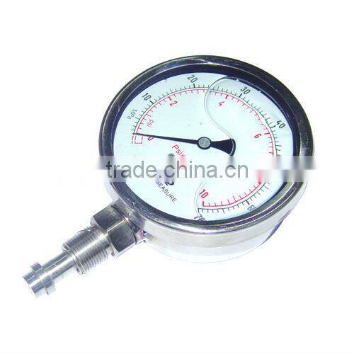 100mm bottom type standard diaphragm pressure gauge