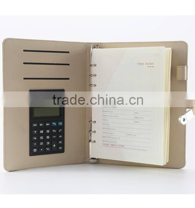 Plaro A5 & A6 Business With Calculator leather portfolio custom logo