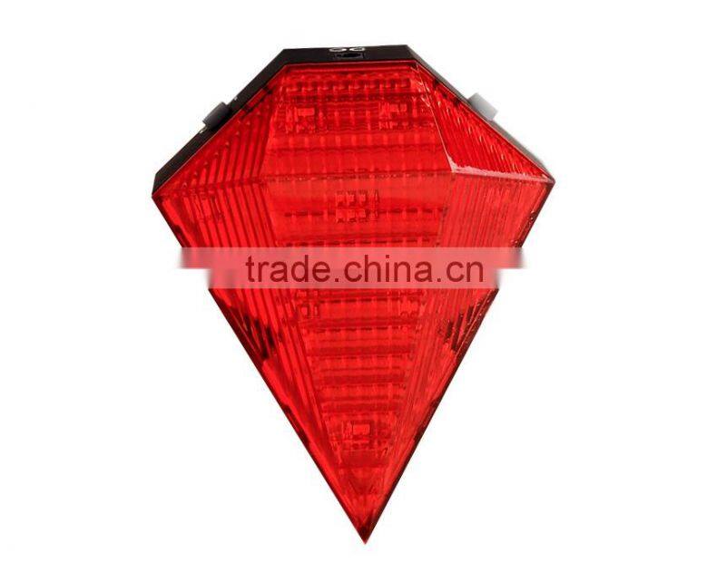 2-in-1 3-Mode 8-LED Bicycle Laser Tail Light