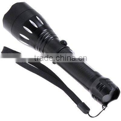 18650 rechargeable battery flashlight with car plug chargers