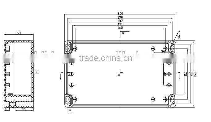 Small plastic waterproof enclosure HIKINGBOX