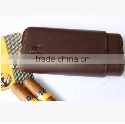 Pure leather case for cigar