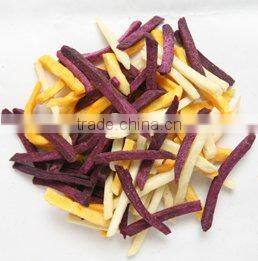 Low temperature VF Mixed Sweet Potato Chips--low fat