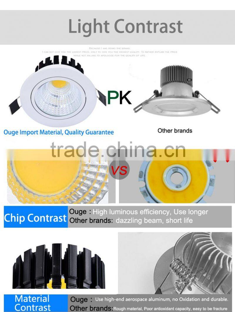 Star New type patent SMD led ceiling light 3w round silver factory direct price