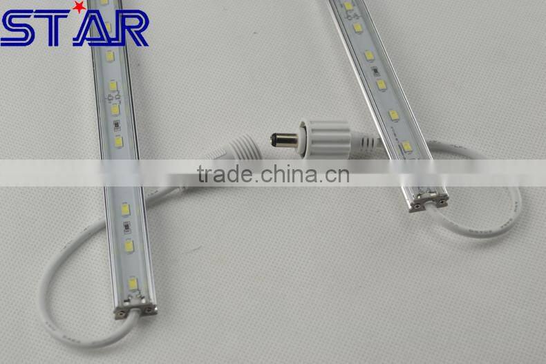 5730 Waterproof Aluminum Aquarium LED Rigid Bar Strip Warm White Color DC12V 20led 2.7w IP67 drip glue waterproof for underwater