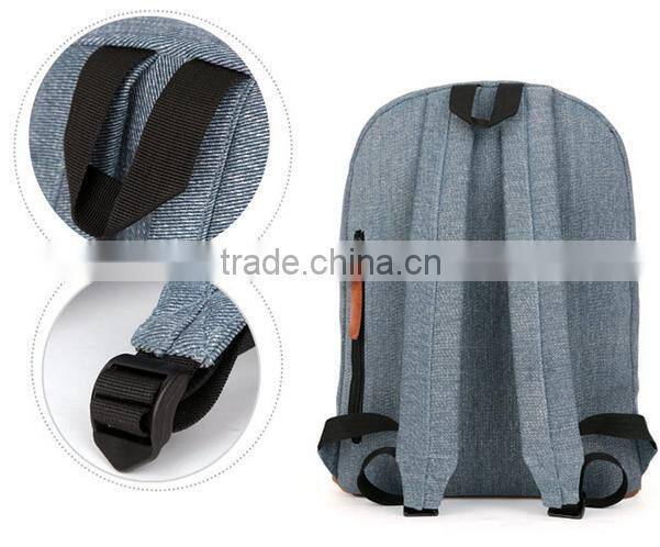 School Backpack Rucksack Travel Bag UniSex Casual Wash Denim Students Backpack