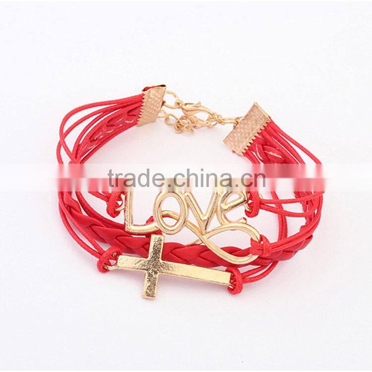 MYLOVE magnetic bracelet charm cross wristbands MLCN009